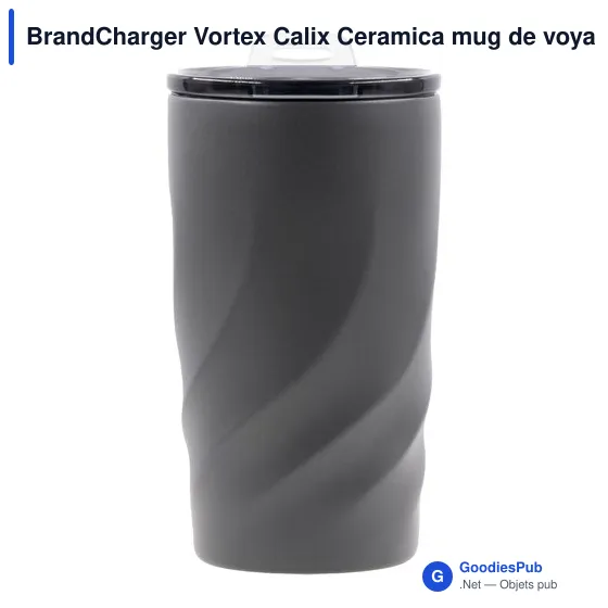 Mug de voyage personnalisable BrandCharger Vortex Calix Ceramicaavec logo - Image 1