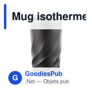 Mug isotherme personnalisable BrandCharger Vortex Calix avec logo - Miniature 3