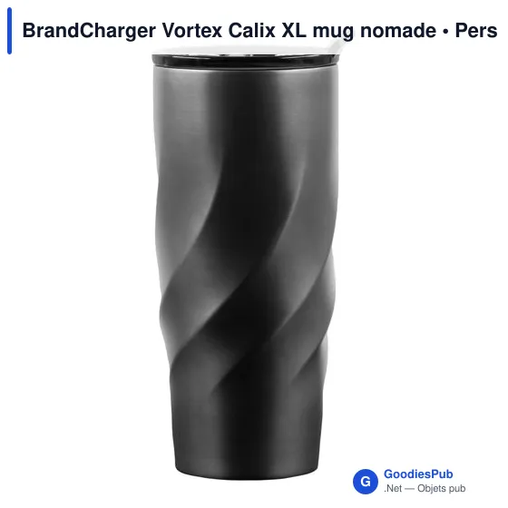 Mug nomade personnalisable BrandCharger Vortex Calix XL avec logo - Image 3
