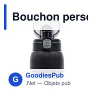 Bouchon personnalisable Vortex Hydroboost 250 ml avec logo - Miniature 5