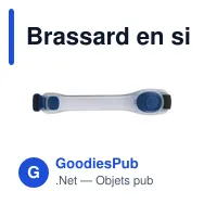 Brassard en silicone personnalisable avec logo - Jenna - Miniature 1
