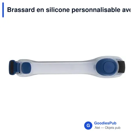 Brassard en silicone personnalisable avec logo - Jenna