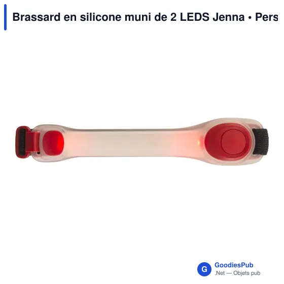 Brassard en silicone personnalisable avec logo - Jenna - Image 3
