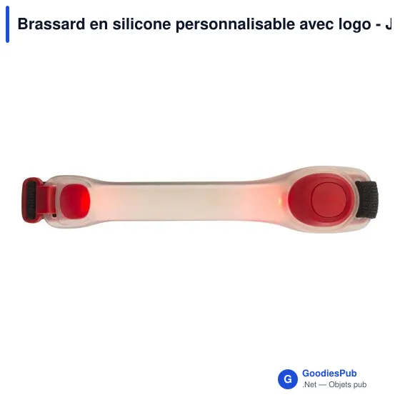 Brassard en silicone personnalisable avec logo - Jenna - Image 10
