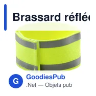 Brassard réfléchissant personnalisable pour logo - Danilo - Miniature 2