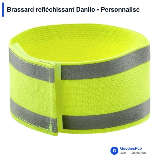 Brassard réfléchissant personnalisable pour logo - Danilo - Image 2