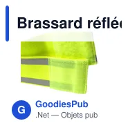 Brassard réfléchissant personnalisable pour logo - Danilo - Miniature 3