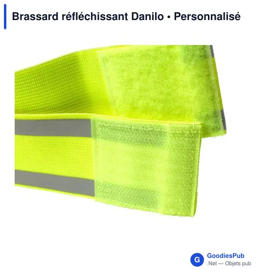 Brassard réfléchissant personnalisable pour logo - Danilo - Image 3