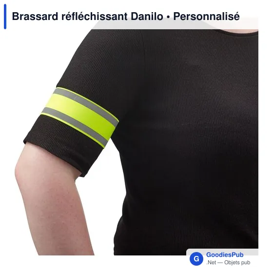 Brassard réfléchissant personnalisable pour logo - Danilo - Image 4
