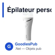 Épilateur personnalisable Philips jambes et corps humide et sec avec logo - BRE700 - Miniature 2