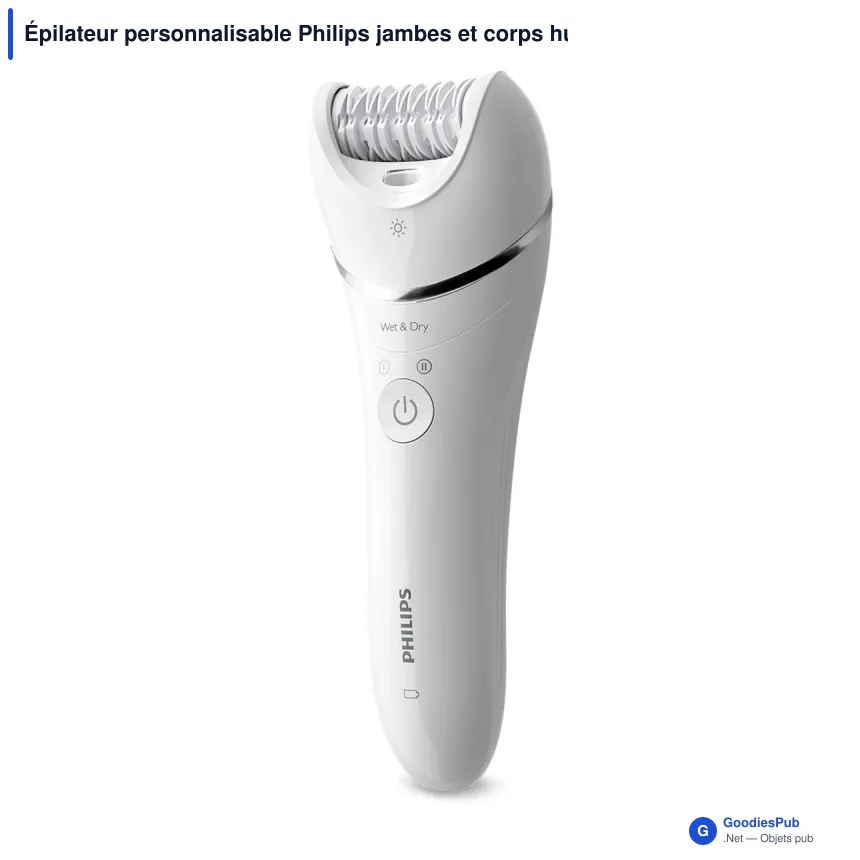 Épilateur personnalisable Philips jambes et corps humide et sec avec logo - BRE700 - Image 2