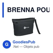 Pochette personnalisable résistante à l'eau pour logo - BRENNA POUCH - Miniature 2