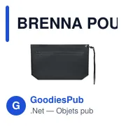 Pochette personnalisable résistante à l'eau pour logo - BRENNA POUCH - Miniature 4
