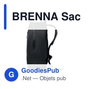 Sac à dos ordinateur personnalisable BRENNA avec logo - Miniature 3