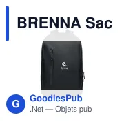 Sac à dos ordinateur personnalisable BRENNA avec logo - Miniature 4