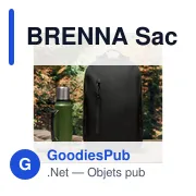 Sac à dos ordinateur personnalisable BRENNA avec logo - Miniature 5