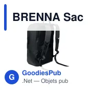 Sac à dos ordinateur personnalisable BRENNA avec logo - Miniature 7