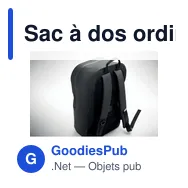 Sac à dos ordinateur personnalisable BRENNA avec logo - Miniature 10