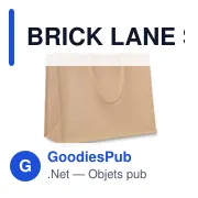 BRICK LANE Sac shopping en jute - Miniature 1