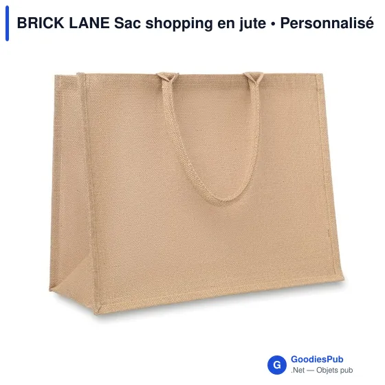 BRICK LANE Sac shopping en jute - Image 1