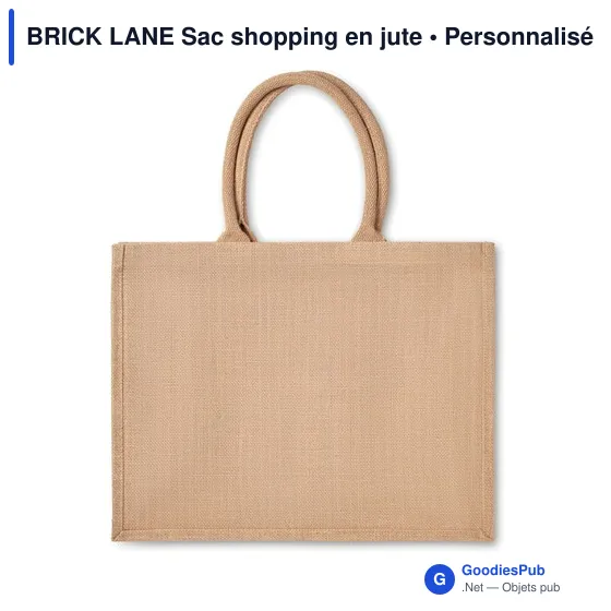 BRICK LANE Sac shopping en jute - Image 2