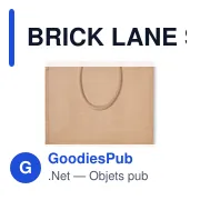 BRICK LANE Sac shopping en jute - Miniature 3