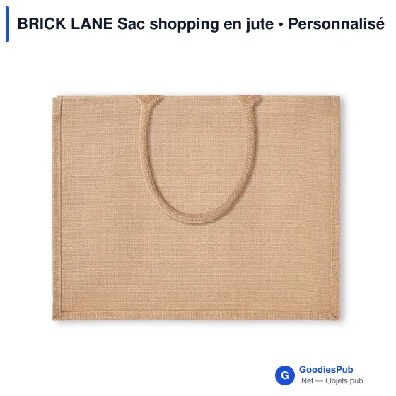 BRICK LANE Sac shopping en jute - Image 3