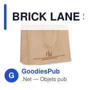 BRICK LANE Sac shopping en jute - Miniature 4