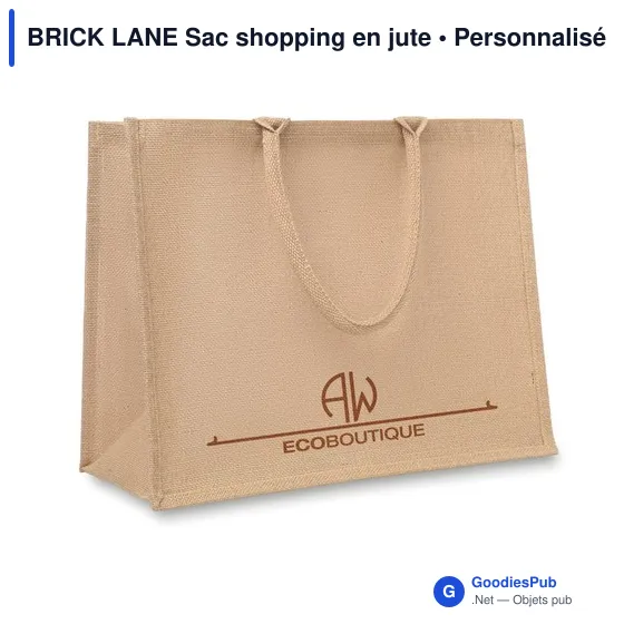 BRICK LANE Sac shopping en jute - Image 4