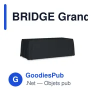 BRIDGE Grande nappe 280x210 cm - Miniature 4