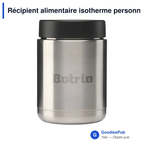 Récipient alimentaire isotherme personnalisable Briggs RCS RVS 500 ml avec logo