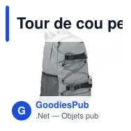 Tour de cou personnalisable avec logo pour entreprises - Miniature 1