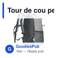 Tour de cou personnalisable avec logo pour entreprises - Miniature 2