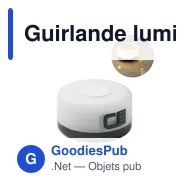 Guirlande lumineuse LED personnalisable avec logo - BRILLO - Miniature 1
