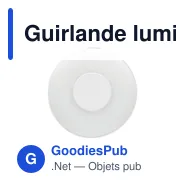 Guirlande lumineuse LED personnalisable avec logo - BRILLO - Miniature 11