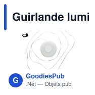 Guirlande lumineuse LED personnalisable avec logo - BRILLO - Miniature 12