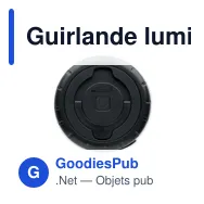 Guirlande lumineuse LED personnalisable avec logo - BRILLO - Miniature 3