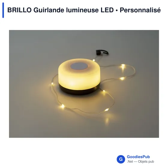 Guirlande lumineuse LED personnalisable avec logo - BRILLO - Image 5