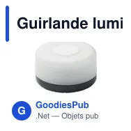 Guirlande lumineuse LED personnalisable avec logo - BRILLO - Miniature 7