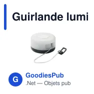 Guirlande lumineuse LED personnalisable avec logo - BRILLO - Miniature 8