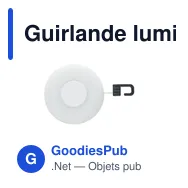 Guirlande lumineuse LED personnalisable avec logo - BRILLO - Miniature 9
