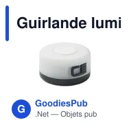 Guirlande lumineuse LED personnalisable avec logo - BRILLO - Miniature 10