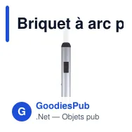 Briquet à arc personnalisable en aluminium avec logo - ARC - Miniature 2