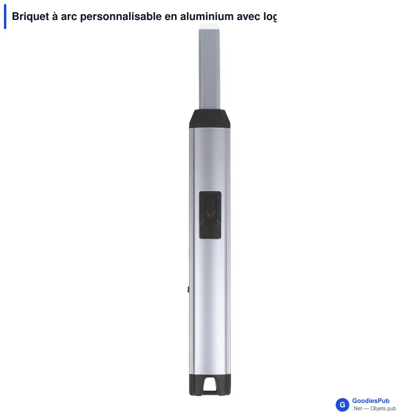 Briquet à arc personnalisable en aluminium avec logo - ARC - Image 2