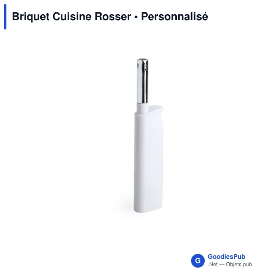 Briquet de cuisine personnalisable avec logo - Rosser - Image 3