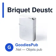 Briquet Deuston personnalisable avec logo pour entreprises - Miniature 1