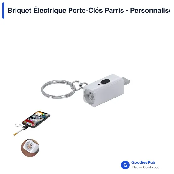 Briquet Électrique Porte-Clés Parris - Image 2
