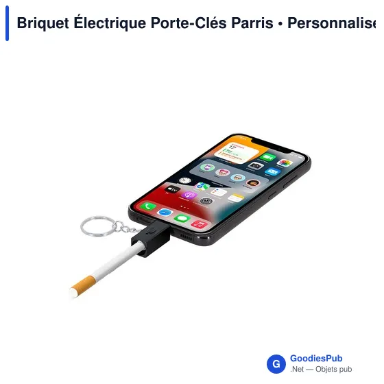 Briquet Électrique Porte-Clés Parris - Image 4