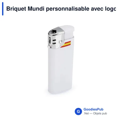 Briquet Mundi personnalisable avec logo pour entreprises