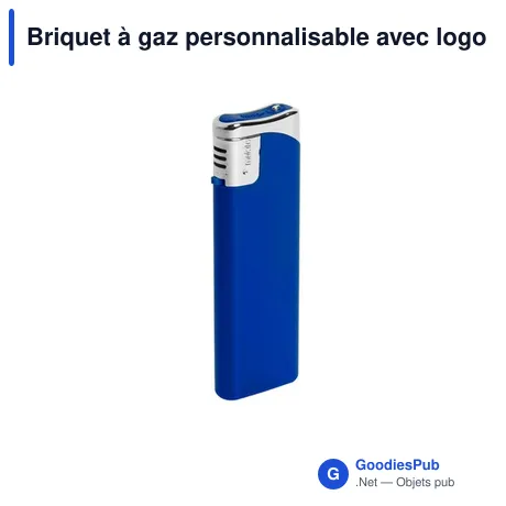 Briquet à gaz personnalisable avec logo - Briquet Plain